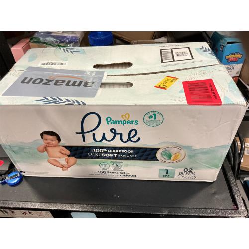 Pampers Pure Protection Diapers Super Pack - Size 1 - 82ct