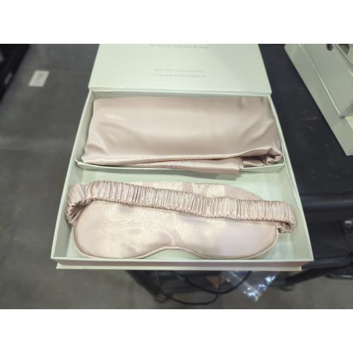 Pack of 2 Size Queen Color beige Colorado Home Co Silk Pillowcase for Hair and Skin - Nude Champagne Queen Size 100% Silk Pillow Covers - 20x30 - Pillow Case for Acne with Eye Mask for Sleeping