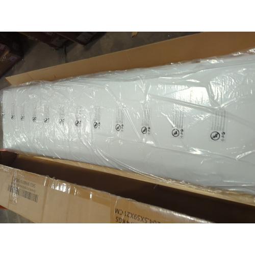 Belo Upholstered Low Profile Platform King Bed Cream