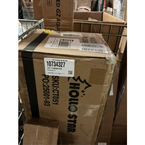 HOLLO STAR 7.5 ft Flocked Prelit Christmas Tree with 348 LED Lights, App Control, Skinny Artificial Pencil Christmas Tree, Multi-Color RGBW Lights, 960 Branch Tips, for Small Space, Home, Party