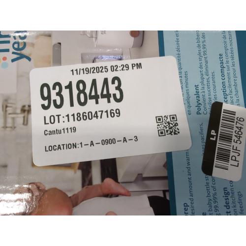 The First Years Baby Bottle Warmer and Sterilizer - Pacifier and Bottle Nipple Sanitizer - Feeding Baby Essentials for Formula or Breast Milk - Holds Multiple Sizes