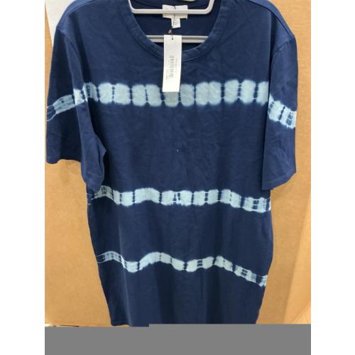 THE DROP SIZE SMALL BLUE STRIPPED DRESS