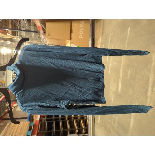 Size small Active USA Lightweight Mock Turtleneck Crop Tops Long Sleeve Casual Base Layer for Women