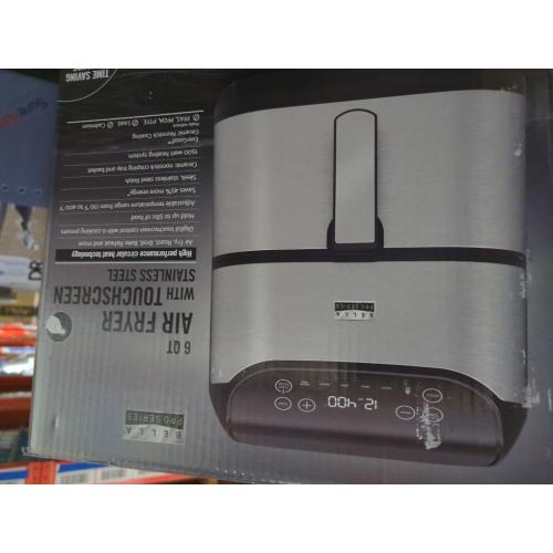 Silver Bella PRO - 6-qt. Touchscreen Air Fryer - Stainless Steel