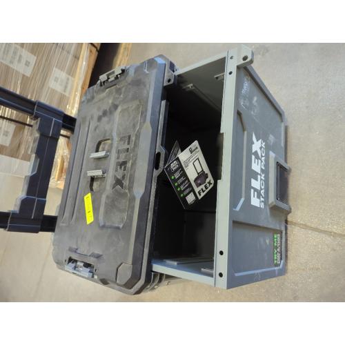 FLEX STACK PACK 24.21-in W x 19.67-in H x 19.75-in D Gray Polypropylene Rolling Tool Box