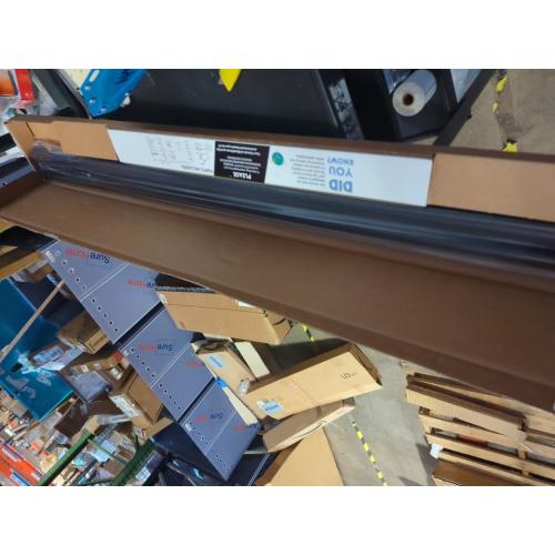 BlastHome® Non-Adjustable Luxury Curtain Rods for Windows, 1 ¼” Rod Set, 7 foot Fixed Length (Two Rods Connect for a Seamless Look), Tuxedo Black