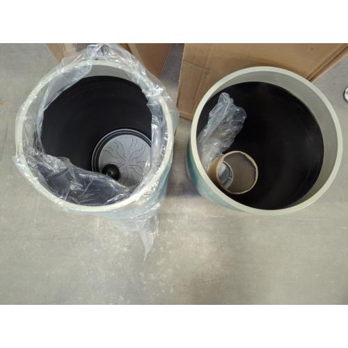 21 inch Tall Planter Indoor Outdoor, Set of 2 Tall Outdoor Planters for Porch Large Planter Pot with Drainage Hole for Home Garden Front Door