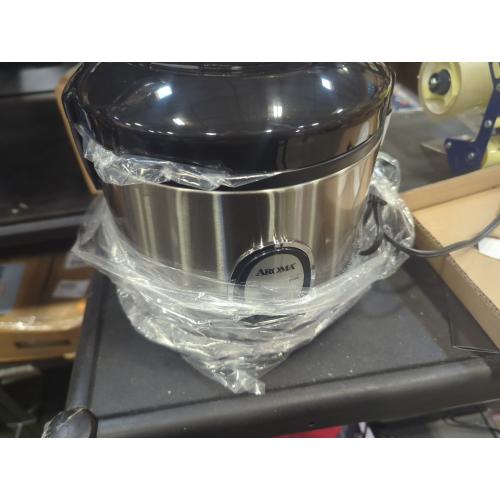 Aroma Size 8 Cup Rice Cooker - Stainless Steel ARC-904SB