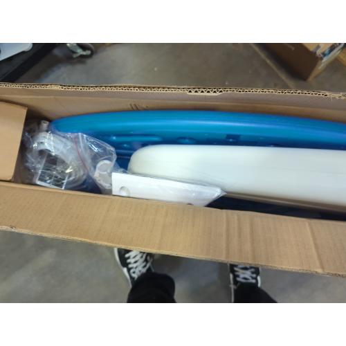 LED Pool Basketball Hoop, Solar Powered Poolside Basketball Hoop for Pool with Colorful Lights, Oversized Water Basketball Hoops with 2 Balls/Pump, Light Up Pool Games for Adults Teens.