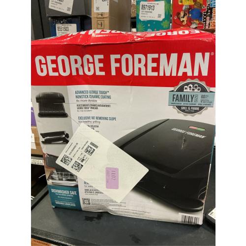 George Foreman Removable Plate Electric Indoor Grill