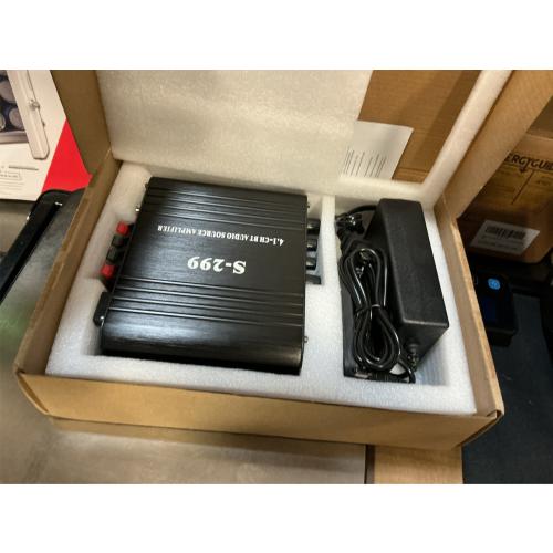 S299 Max 800W Bluetooth Home Audio Amplifier, RMS 40Wx4 4.1CH Bluetooth Power Amplifier with Active Subwoofer, Sound Audio System w/AUX, Headphone Jack, USB, SD, Remote Control - Suacopzar