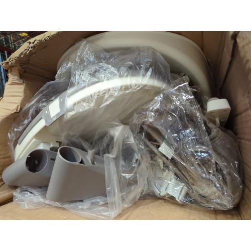 White & Grey Baby High Chair, 6 in 1 Convertible High Chairs for Babies and Toddlers with 5-Point Safety Harness,Foldable High Chair for Space-Saving, Adjustable Dining Tray,Backrest & Height,Easy to Clean Surface