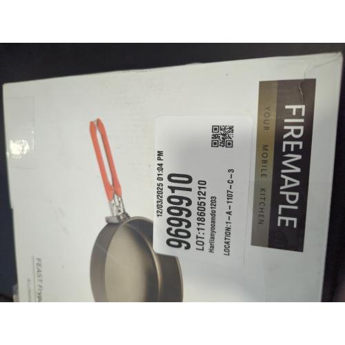 Fire-Maple 7.6 Inch Camping Frying Pan w/Nonstick Coating | Durable Lightweight Camping Skillet for Cooking Egg Steak | Outdoor Kitchen Equipment Gear | Portable Backpacking Cooking Pan