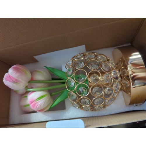 Tulip Lamps, Flower Table Lamp with USB Charging, Touch Lam LED Analog Tulip Night Light with Vase, Gift for Mom for Mothers Day,Xmas,Birthday (Pink)