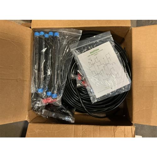 240FT Drip Irrigation System Kit, Automatic Garden Watering Misting System for Greenhouse, Yard, Lawn, Plant with 1/2 inch Hose 1/4 inch Distribution Tubing and Accessories