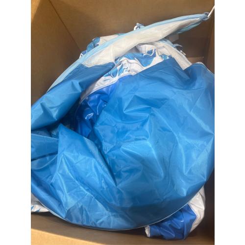 Pool Lounge Float with Canopy UPF50 ,Extra Large Pool Floats for Adults Heavy Duty,Inflatable Lounger Float with Cup Holder & Backrest,Footrest