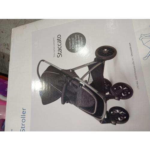 Chicco Corso Modular Quick Fold Stroller - Staccato ( Item is brand new- Box is seal but little damaged - see the pictures)