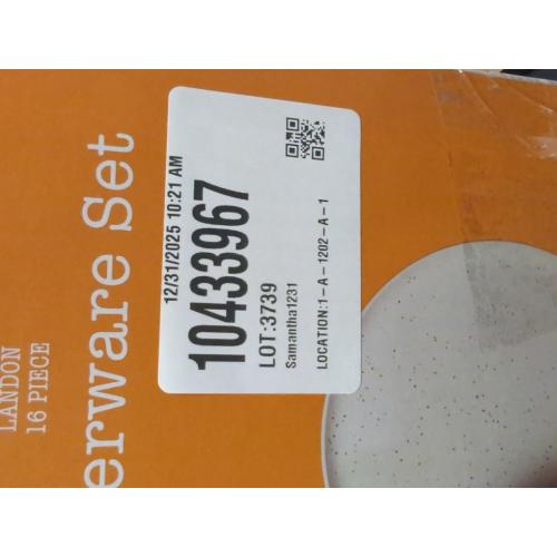 Our Table Landon 16-Piece Dinnerware Set in Sea Salt