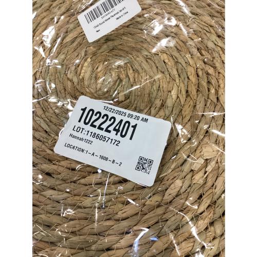 15 inch Round Woven Placemats Set of 4, Boho Rattan Natural Hand-Woven Water Hyacinth Placemats, Chargers for Dinner Plates, Farmhouse Weave Place Mats, Rustic Wicker Table Mats Decor for Home,Wedding