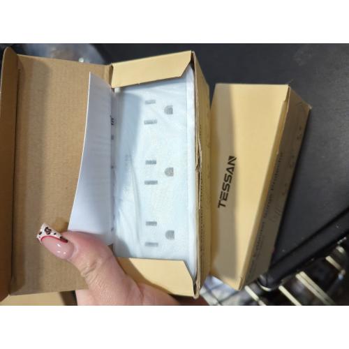 2 Pack Multi Plug Outlet Extender, TESSAN Surge Protector Wall Plug Splitter with 5 Electrical Outlet Expander, Multiple Plug Adapter for Travel Home Office
