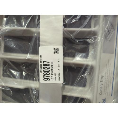 2 Pack....Simply Essential Small Flatware Organizer in Light Grey/Dark Grey