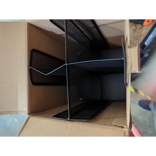 Annova Paper/Plastic Cup and Lid Holder Plastic Storage Organizer, 360°Rotating Coffee Mup Dispenser with 4 Compartments, Multifunctional Storage Rack for Home, Office, Bar, Coffee Shop (Black)