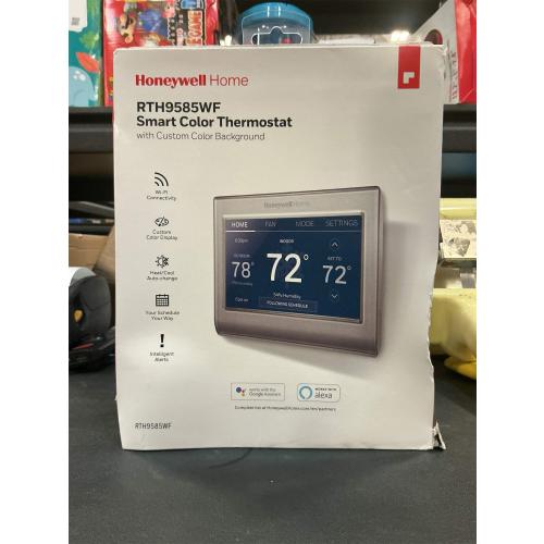 Honeywell Home RTH9585WF1004 Wi-Fi Smart Color Thermostat, 7 Day Programmable, Touch Screen, Energy Star, Alexa Ready, Gray