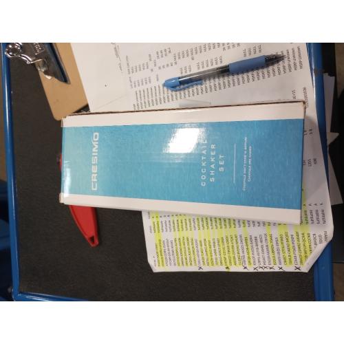 Cresimo 24oz Cocktail Shaker Set with Bar Accessories for Home Bar - Martini Shaker with Jigger and Drink Mixer Spoon - Alcohol Bartender Gift - Bartending Kit Essential for Home