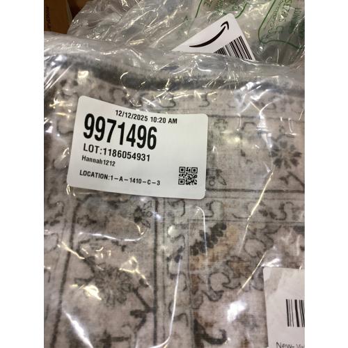 Madane Washable Runner Rug - 2x8 Runners for Hallways Kitchen Non-Slip Runner Rugs Ultra-Thin Laundry Room Rug Throw Carpet Runner for Entrance Living Dinning Room Foyer (Ivory/Brown, 2 x 8)