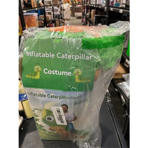 Inflatable Costume For Adults,Inflatable Caterpillar Riding Costume,Halloween Blow up Costume for Women Men Cosplay Parties