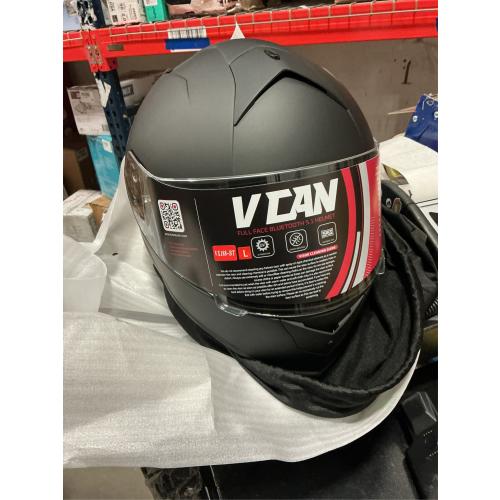 VCAN Bluetooth Integrated Full Face Motorcycle Helmet with Dual Visor