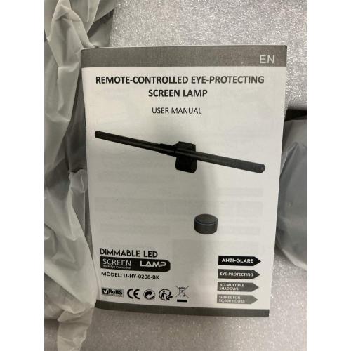 Quntis Monitor Light Bar PRO  with Remote Control, Fit for Curved/Flat Monitor, Eye-Care USB Computer Lamp Dimmable Screen Light Bar with Auto-Dimming, No Glare Home Office Gaming Desk Lamp