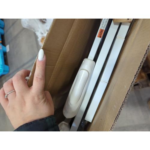 WAOWAO 71.65-85.03 Baby Gate Extra Wide Pressure Mounted Walk Through Swing Auto Close Safety Metal White Toddler Kids Child Dog Pet Puppy for Stairs,Doorways,Kitchen