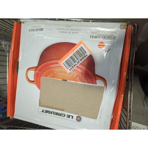 Le Creuset Enameled Cast Iron Signature Round Dutch Oven, 7.25 qt., Flame