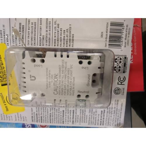 Utilitech 15-Amps 120-volt Indoor Programmable Digital Lighting Timer