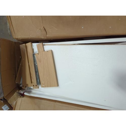 Light Brown Storage Cabinet with 2 Drawers
