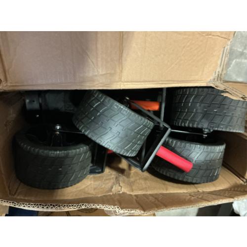 Wagon Carts Foldable 420LBS Weight Capacity Collapsible Wagon with Big All-Terrain Wheels, Heavy Duty Beach Wagons Cart with Cup Holders for Camping, Garden, Sports, Grocery pcs