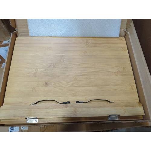 Bamboo wishacc Book Stand, Extra Large (19.68 x 14 inches) Bamboo Wood Book Holder Recipe Stand for Thick Book Reading Hands Free