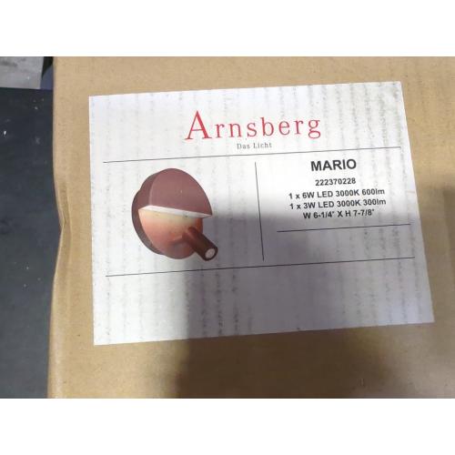 Arnsberg Mario Indoor Wall Mount with Spotlight Bronze