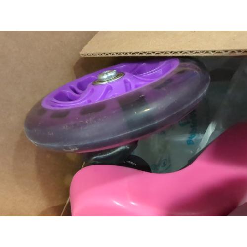 3D Kick Scooter for Kids, Self-Balancing 3 Wheeled Light Up Scooter with Extra Wide Anti-Slip Deck, Rear Brake, Lean to Steer, Lightweight Design, for Kids 3 and up, 75 LB Limit