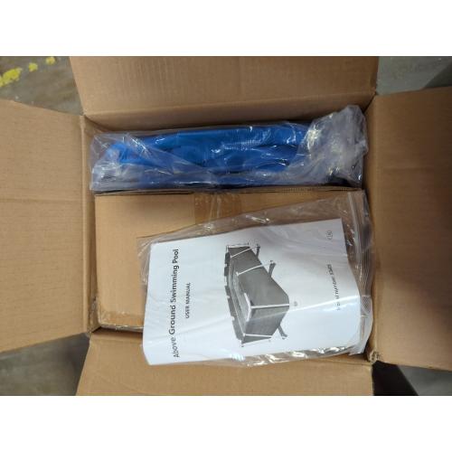 BLUE 7X48X24 Above Ground Pool, 2025 Upgraded Frame Deep Swimming Pool, Rectangle Family Pool, Large Above Ground Pool Easy Set, 7ft x 48in x 24in Outdoor Pool, Backyard Pool for Kids, Adults