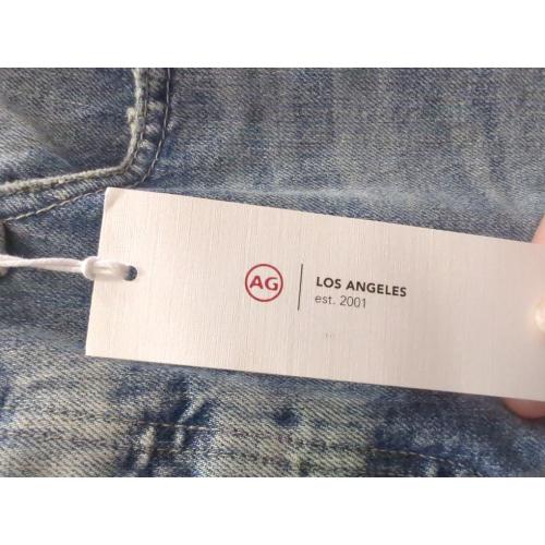 Size 28R  AG-ED Denim Durable women's Straight Leg Jeans, Non Stretch Denim Pants for Long Term Wear