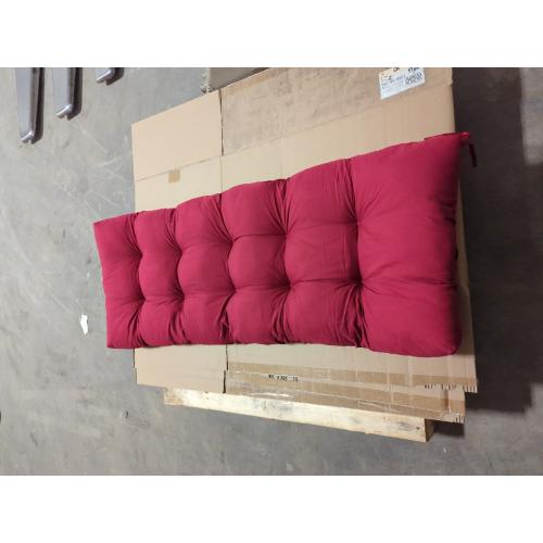 51.2x19.7 Indoor/Outdoor Bench Cushion Cotton Garden Furniture Loveseat Cushion, Patio Wicker Seat Cushions for Lounger Garden Furniture Patio Lounger Bench (Red)
