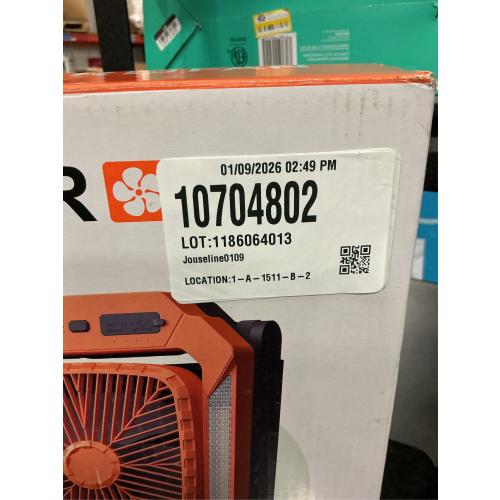 26800mAh Solar Battery Camping Fan, 3 Speeds Portable Fan with 18W Detachable Solar Panel, Rechargeable Desk Fan with LED Light & Timing Function, Outdoor Hurricane Tent Power Bank for Home Office