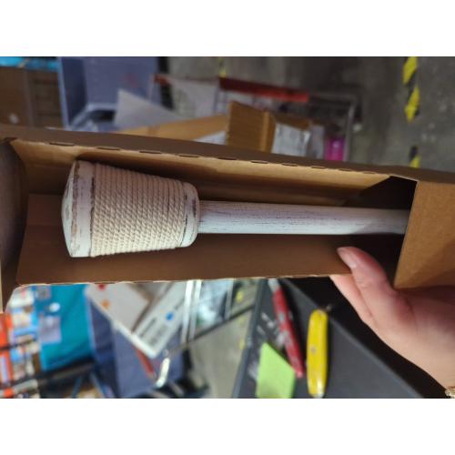 Bee & Willow Micah 48 to 84-Inch Single Curtain Rod Set in Distressed White