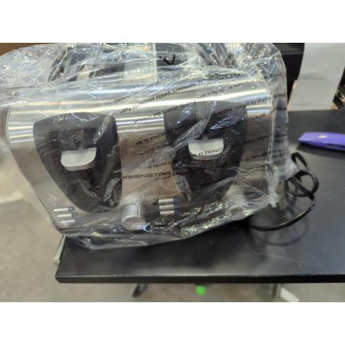 Keenstar Toaster 4 Slice, Bread Toaster with Dual Control Panels Extra-Wide Slot of Bagel/Defrost/Cancel Function, 7 Toasting Bread Shade Settings, Removable Crumb Trays, Auto Pop-Up, Stainless Steel