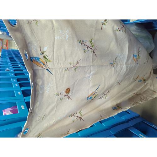 Double Sided Patterned Birds Blackout Curtains for Bedroom 84 Inches Long 2 Panels Thermal Insulated Farmhouse Taupe Window Drapes for Living Room