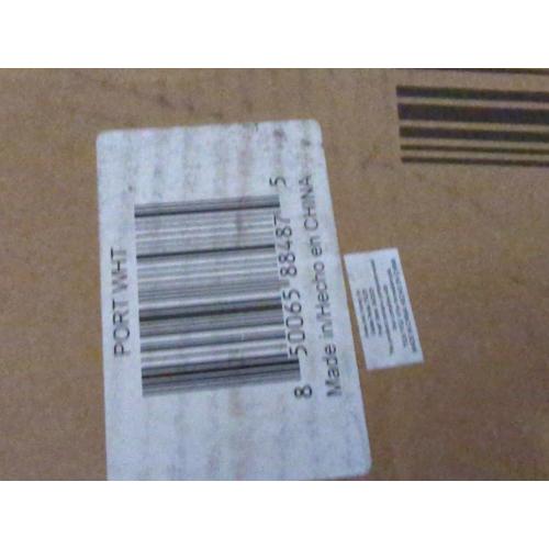 Hives & Honey Port Elegant Charcoal Jewelry Armoire: Freestanding, Lockable Wooden Cabinet for Women ***WHITE***