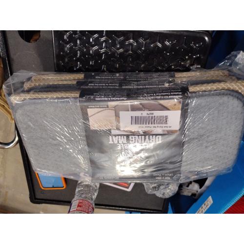 All-Clad Premium Reversible Dish Drying Mat for Kitchen: 16 x 28 Ultra-Absorbent, Long-Lasting, No Condensation, and Oversized for Large Pots and Pans - 3 Pack, Pewter