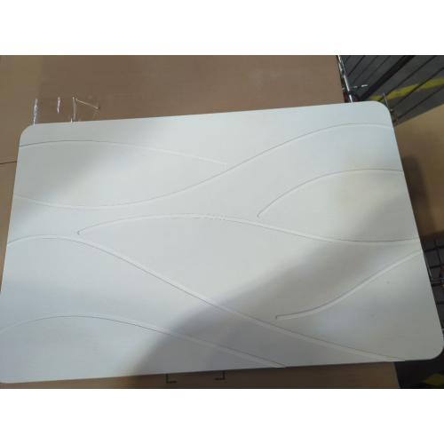 Stone Bath Mat Diatomaceous Earth Shower Mat Non-Slip Super Absorbent Diatomite Stone Bath Mats for Bathroom Floor Quick Drying Natural Easy to Clean(23.6''×15.4 White)
